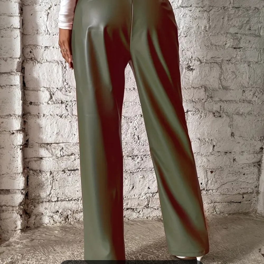 FAUX LEATHER PANTS